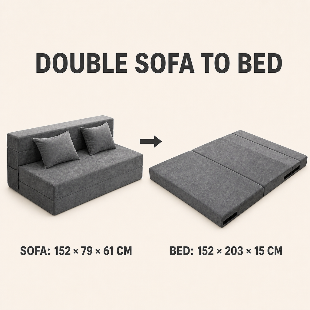 Convertible Double Sofa Bed